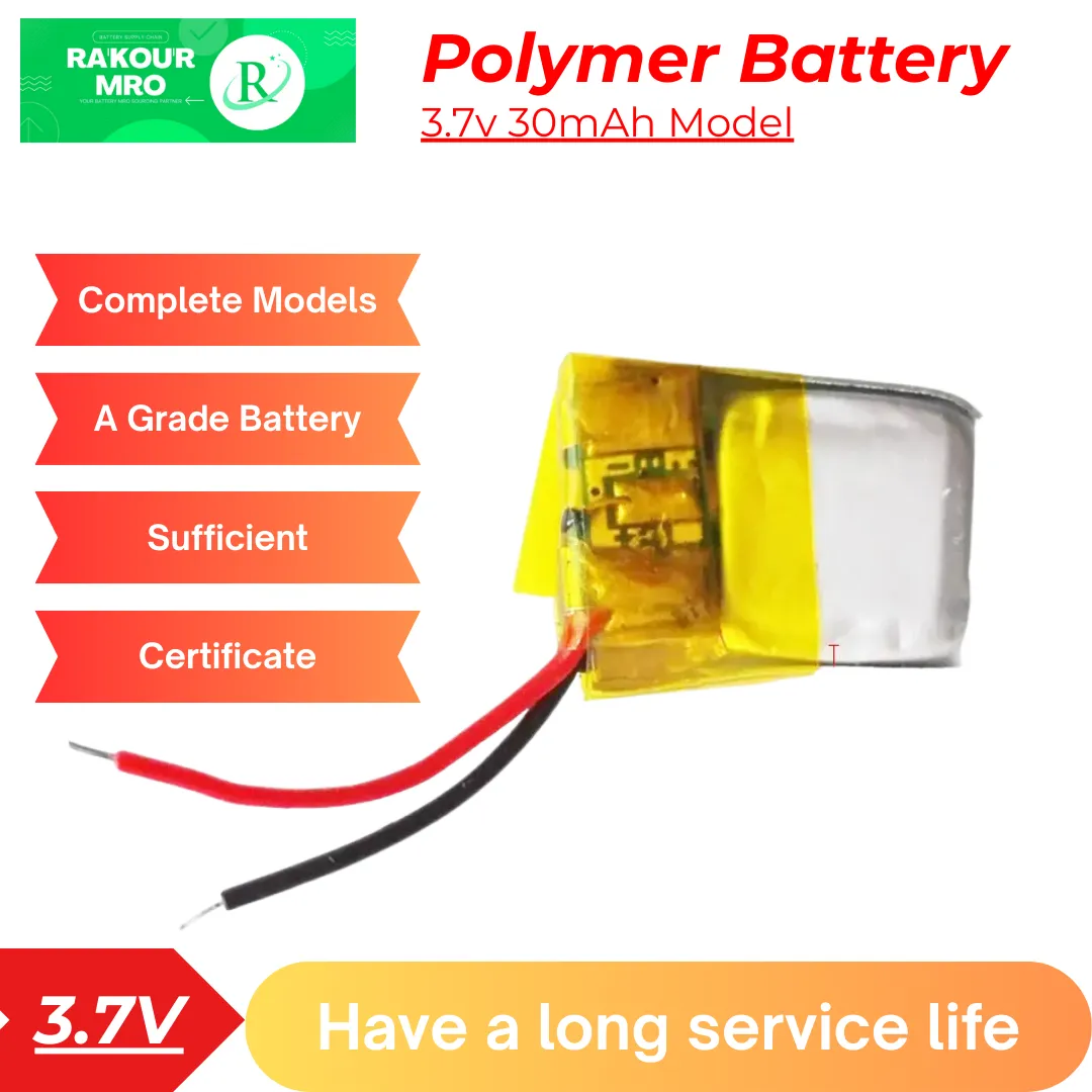 3.7V 30mAh Polymer Battery