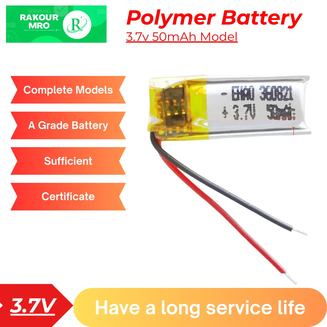 3.7V 50mAh Polymer Battery